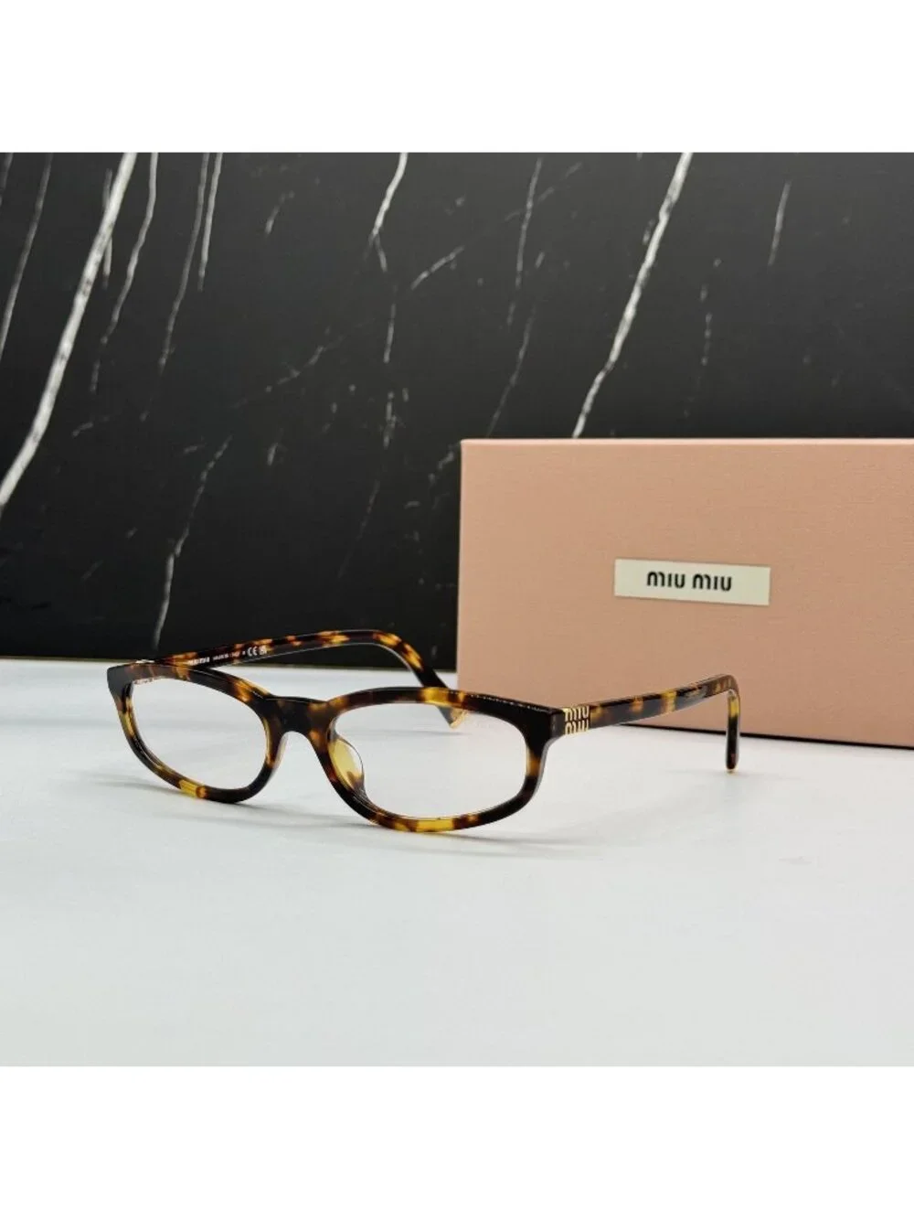 New Miu Miu  MU A06S 14L08N Havana Eyeglasses MUA06S